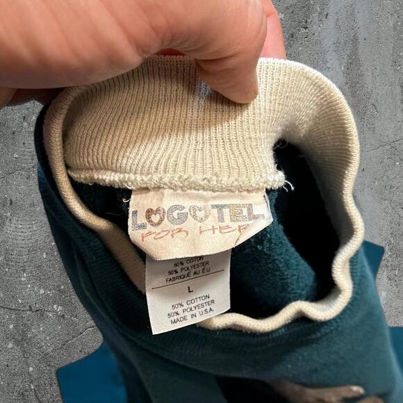 Vintage 90s angel garden cottagecore embroidered crewneck sweatshirt - Picture 4 of 4